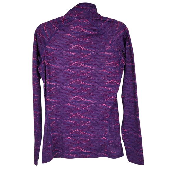 Nike Pro Combat Therma-Fit Women's Quarter‎ Zip Pullover Jacket M Purple Pink - Picture 2 of 6